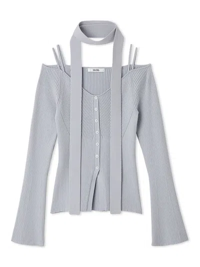 Snidel Knit Pullover With Tie