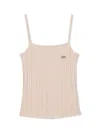 Snidel Lacoste Camisole Knit Pullover In Neutral
