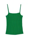Snidel Lacoste Camisole Knit Pullover In Green