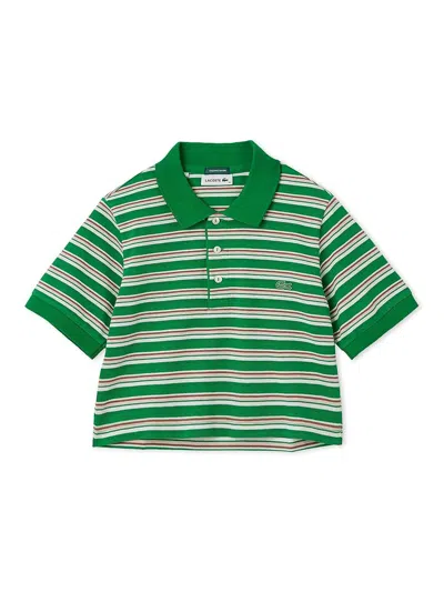 Snidel Lacoste Polo Shirt In Green
