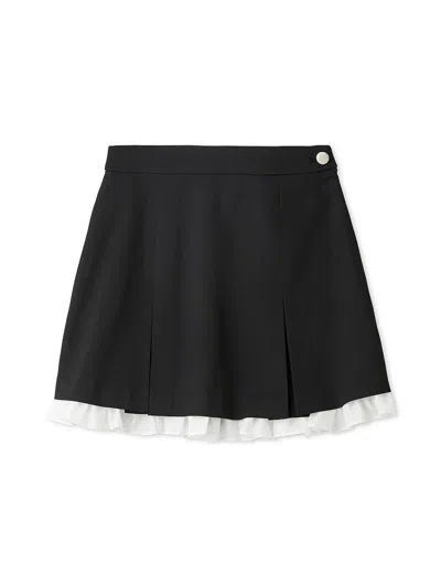 Snidel Layered Mini Skort In White