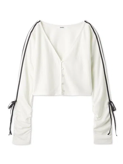 Snidel Lumishade Uv Line Bolero In White