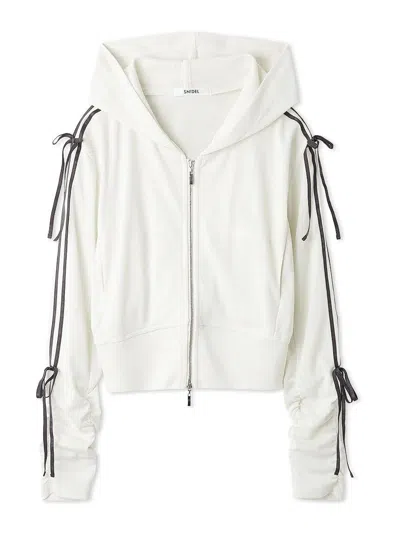 Snidel Lumishade Uv Line Hoodie In White