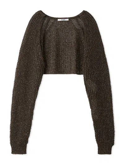 Snidel Mesh Short Bolero In Brown