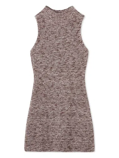 Snidel Mini Knit Dress In Blue