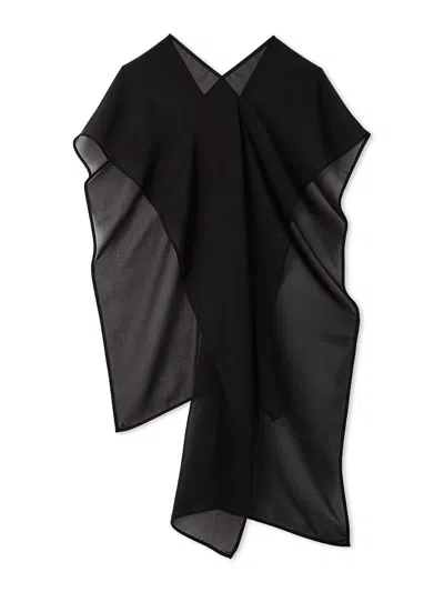 Snidel Multi-way Pleated Scarf In Black