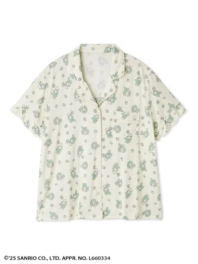Snidel [my Melody] All-over Print Open Collar Shirt In Multi