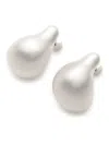 Snidel Nuance Drop Earrings In Gray