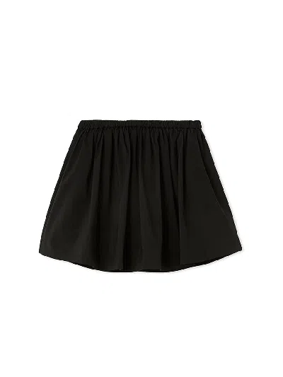 Snidel [ny Exclusive] Taffeta Mini Skort In Black