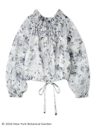 Snidel Nybg 2-way Gathered Blouse In White