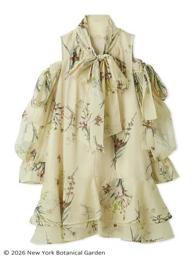 Snidel Nybg 2-way Mini Dress In Yellow