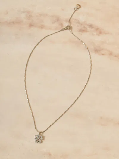 Snidel One-point Charm Necklace In Silver
