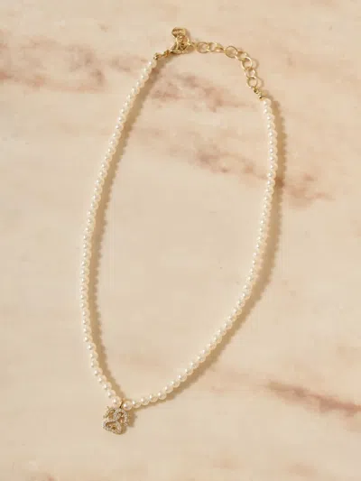 Snidel One-point Charm Necklace In White