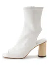 Snidel Open Toe Bootie In White