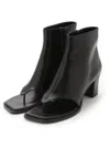 Snidel Open Toe Short Boots In Black