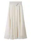 Snidel Organdie Circular Skirt In White