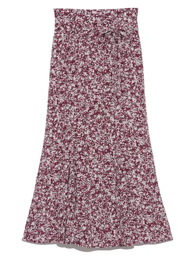 Snidel Original Print Mermaid Maxi Skirt In Purple