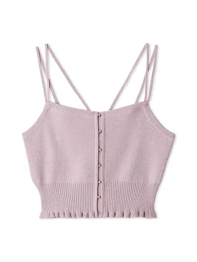Snidel Ornament Hook Bustier In Pink