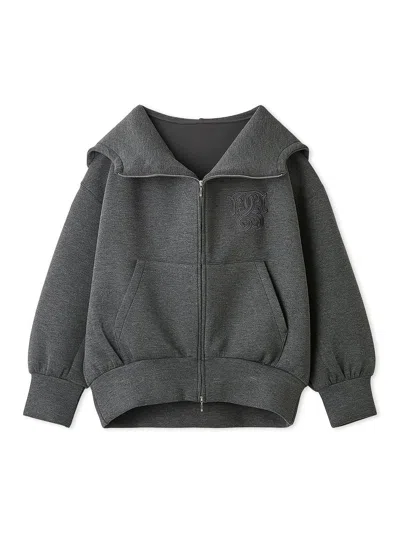 Snidel Oversized Volume Logo Hoodie In Black