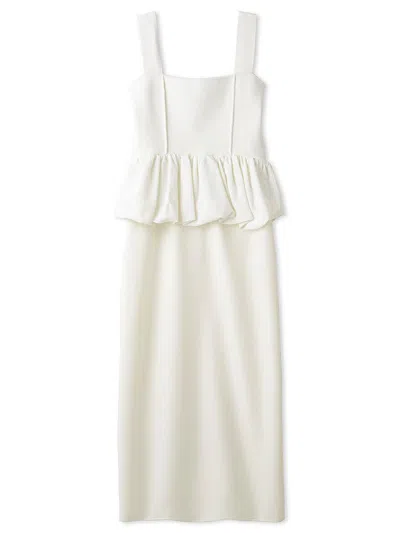 Snidel Peplum Top And Skirt Set In White