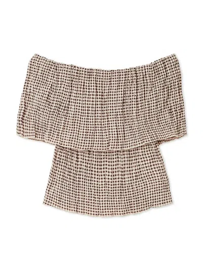 Snidel Pleated Off-shoulder Blouse