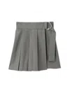 Snidel Pleated Wrapped Skort In Gray
