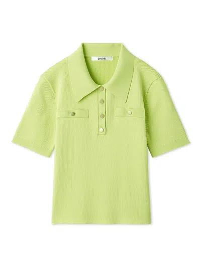 Snidel Polo Knit Pullover In Multi