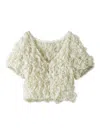 Snidel Random Shirring Pullover In White