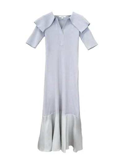 Snidel Ribbed  Knit Flare Dress In Multi