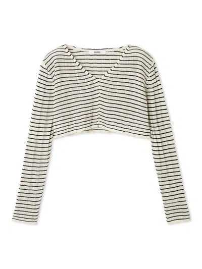 Snidel Ribbed Sheer Cardigan