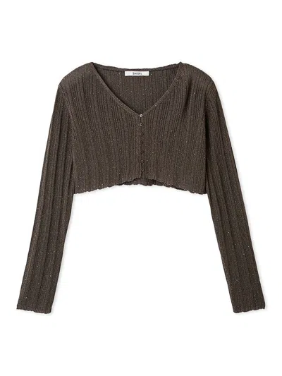 Snidel Ribbed Sheer Cardigan