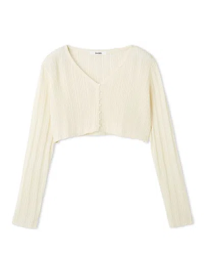 Snidel Ribbed Sheer Cardigan