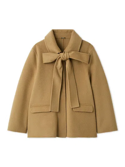 Snidel River Ribbon Jacket In Brown