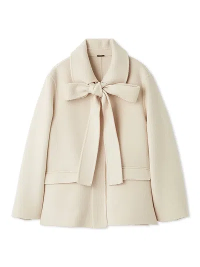 Snidel River Ribbon Jacket In Pink