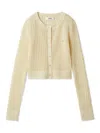 Snidel Sheer Cardigan In Neutral