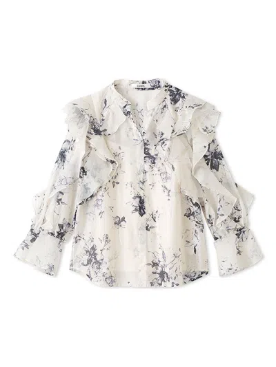 Snidel Sheer Frill Blouse