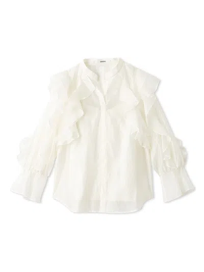 Snidel Sheer Frill Blouse