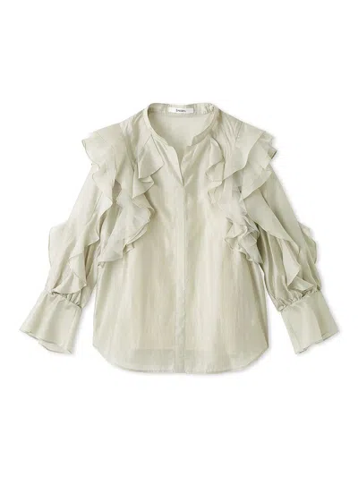 Snidel Sheer Frill Blouse