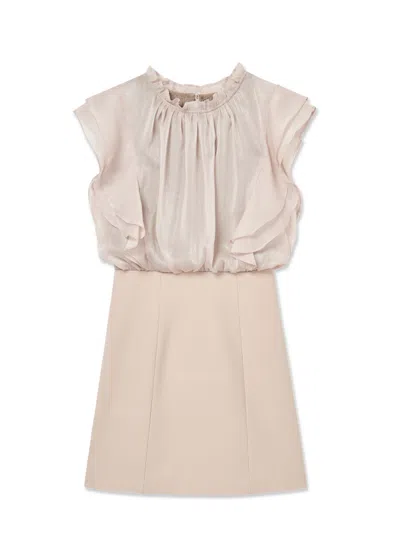 Snidel Sheer Layered Dress In Multi