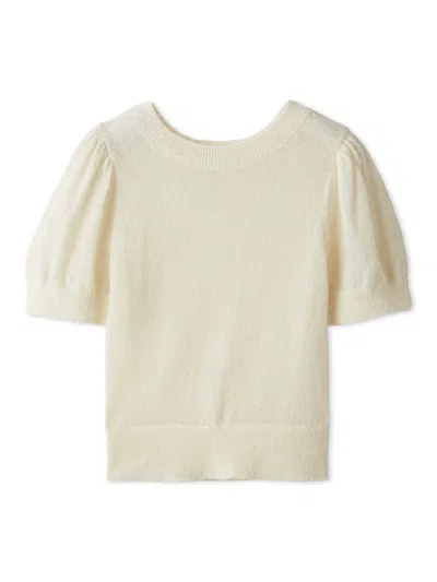 Snidel Sheer Mohair Puff Sleeve Knit Pullover