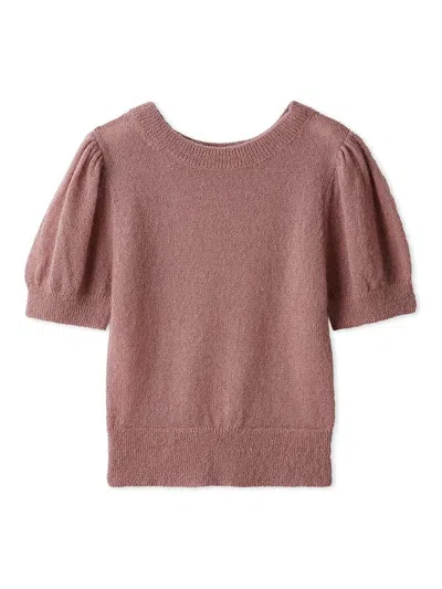 Snidel Sheer Mohair Puff Sleeve Knit Pullover