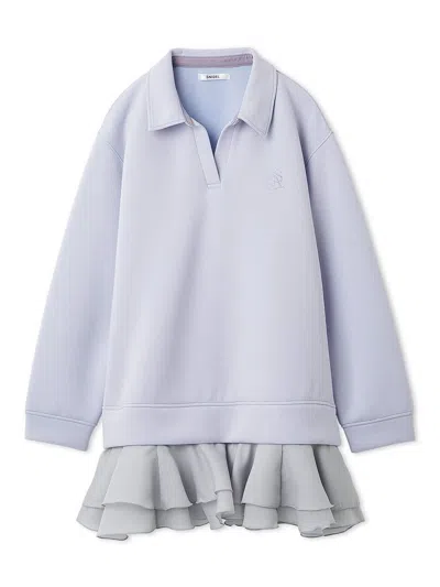 Snidel Skipper Mini Dress In Blue