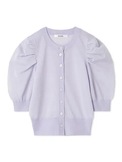 Snidel Sparkle Aurora Cardigan In Purple