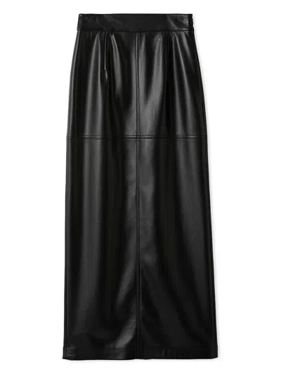 Snidel Stretch Faux Leather Pencil Skirt In Black