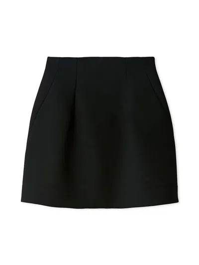 Snidel Structure Skirt Shorts In Black
