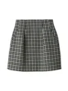 Snidel Structure Skirt Shorts In Black