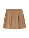 Snidel Structured Shorts In Brown