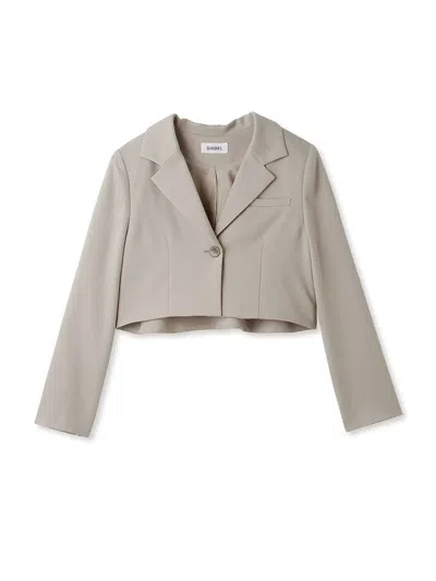 Snidel Sustainable Back Flare Short Jacket In Gray