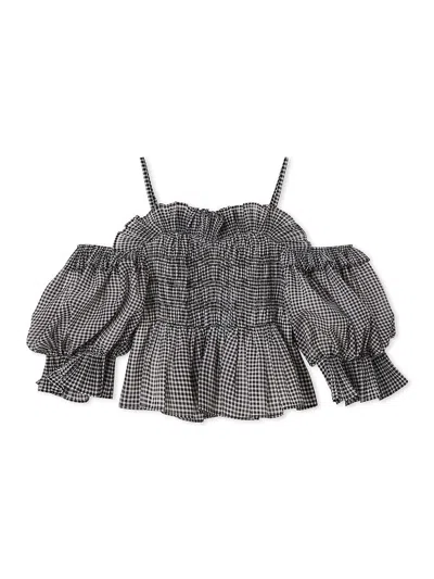 Snidel Sustainable Gathered Off-shoulder Blouse