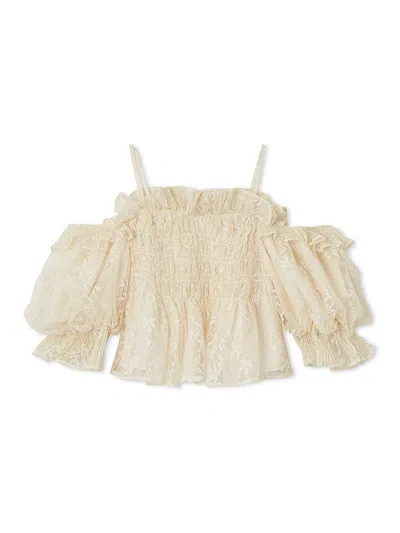 Snidel Sustainable Gathered Off-shoulder Blouse